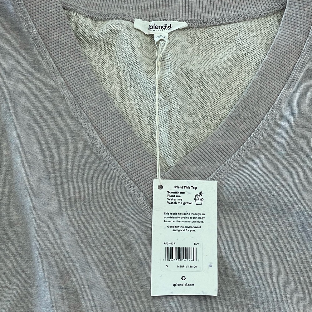 NWT Splendid light purple v-neck sweater - size Small